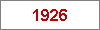 Das Jahr 1926
