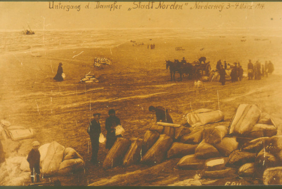 1914 - Untergang Dampfer "Stadt Norden"