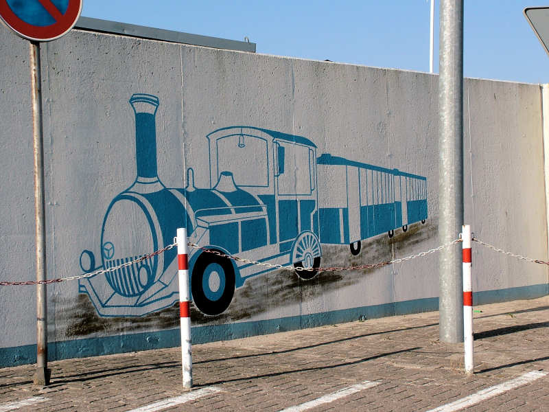 Wilfried Schlegel - Verschiedene Motive an der Hafenmauer (2006)