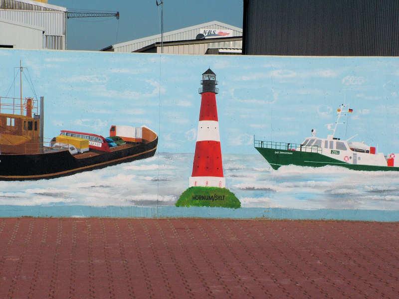 Wilfried Schlegel - Verschiedene Motive an der Hafenmauer (2006)