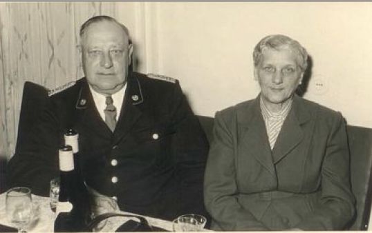 Firmengründer Wilhelm Becker mit Frau Tida im Jahr 1954
