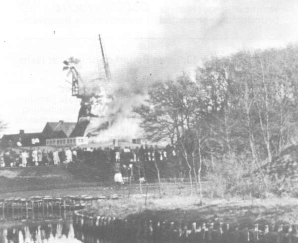 Am 24. April 1951 - Großalarm - die Mühle brennt!