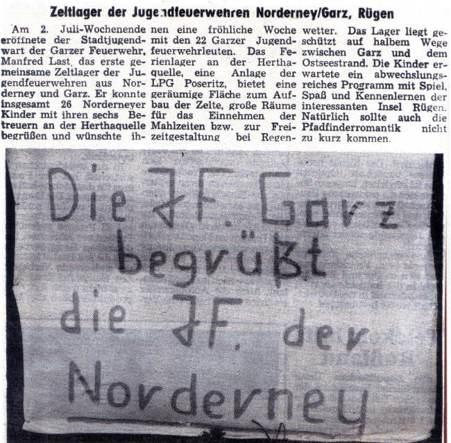Zeltlager im Juli 1993 auf der LPG Poseritz/Garz-Rügen