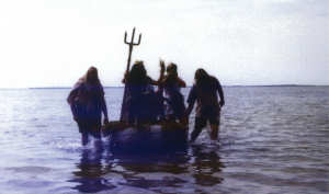 Die "Häscher" vor der "Neptuns-Taufe"