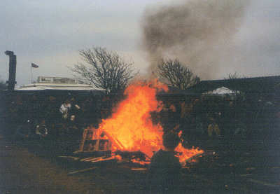 Großes Osterfeuer beim MSC Norderney - 2000