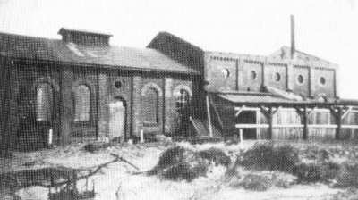 Die "Gastanstalt" (Gaswerk) brennt 1901