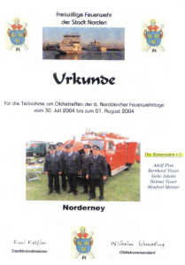 Die "Oldie-Gruppe" in Norddeich - Juli 2004