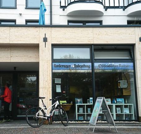 Die Geschäftsstelle in der Wilhelmstraße 2 auf Norderney.