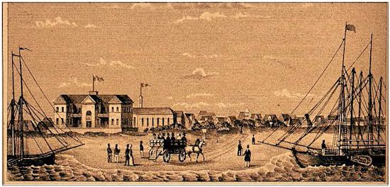 Das Große Logierhaus um 1850