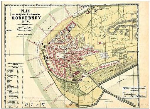 Stadtplan von 1879 aus dem Stadtarchiv