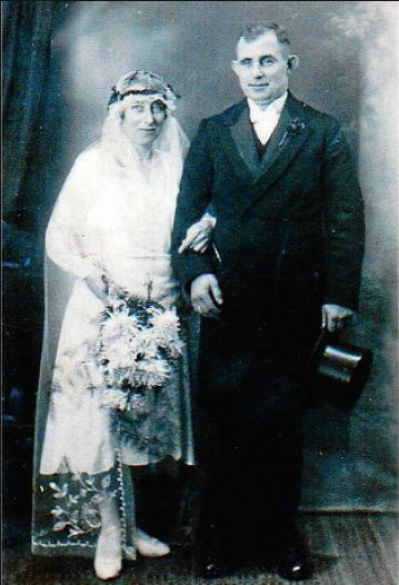 Hochzeitsfoto von Gerhard (Gey-Bold) Bodenstab und seiner Frau Theda