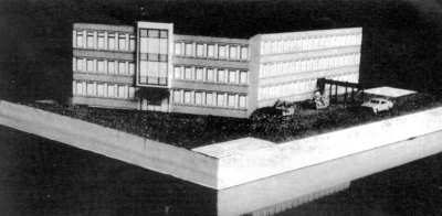 Modell des "neuen" Rathauses