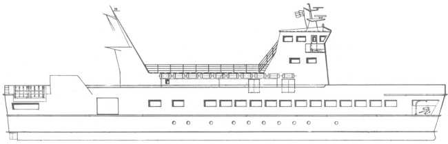 kombinierte Personen- und Autofähre