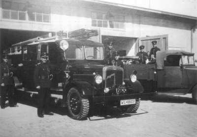 Übung mit der Feuerwache Fliegerhorst Norderney am 21. Juli 1937