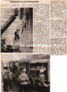 Küchenbrand in der Halemstraße - 19.08.1989