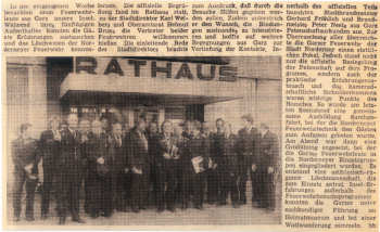 Erster offizieller Besuch der F.F. Garz/Rügen - 20.04.1991