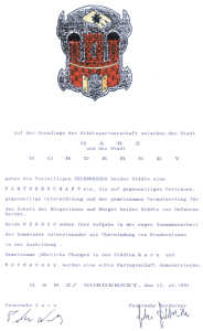Erster offizieller Besuch der F.F. Garz/Rügen - 20.04.1991