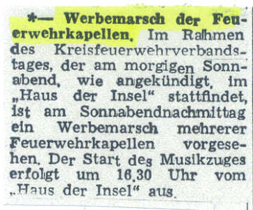 Verbandstag der Kreisfeuerwehr - 29.06.1991