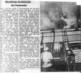 Brand "Blühende Schiffahrt" - 10.12.1994