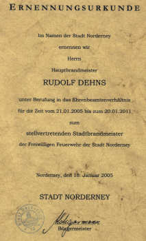 2. Amtszeit von StBm. Peter Heckelmann und Stellv. StBm. Rudolf Dehns - März 2005